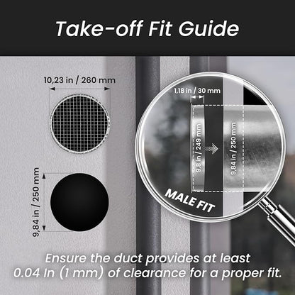 Repa Market Ø10 Inch Duct Cover – Galvanized Steel Round Duct Cap - Image 2
