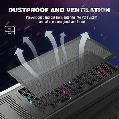MoKo 400x300mm DIY PC Case Dust Mesh Filter, PVC Dustproof Magnetic Dust Filter - Image 2