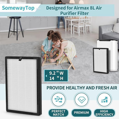 8L HEPA Replacement Filter Set Compatible - Image 2