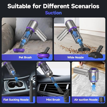 Car Vacuum Portable Cordless, 22000PA High Power handheld Vacuum Cleaner - Image 2
