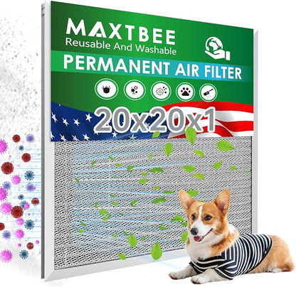 20x20x1 Air Filter Electrostatic Filter Reusable Washable HVAC AC Furnace Filter by Unknown