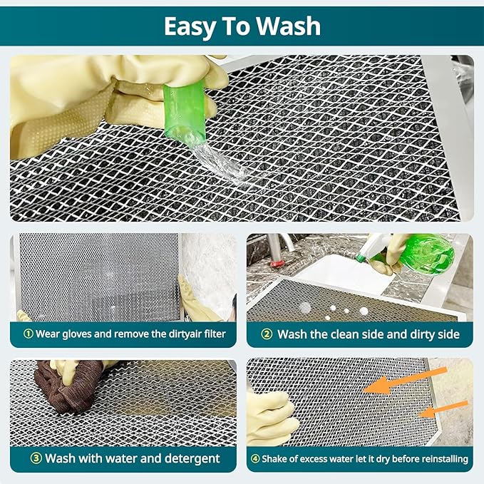 Torjim 24x30x1 MERV8 Washable Reusable Electrostatic Air Filter, AC/HVAC - Image 6