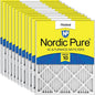 Nordic Pure 20x20x1 Pleated MERV 10 Air Filters 12 Pack by NordicPure