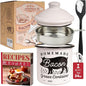 Bacon Grease Container with Strainer by Ayerphalo