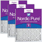 Nordic Pure 16x20x2 Pleated MERV 8 Air Filters 3 Pack by NordicPure
