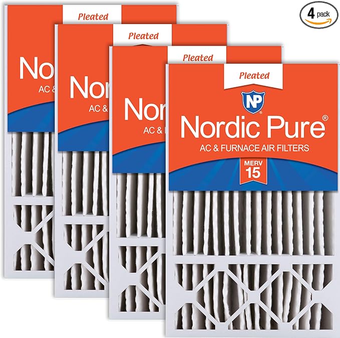 Nordic Pure 16x25x5 Honeywell/Lennox Replacement MERV 15 Air Filters 4 Pack by NordicPure