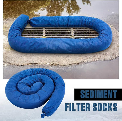 2 Pcs Sediment Filter Erosion Control Blanket Silt Fence Sock - Image 3