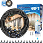 Misters for Outside Patio, Outdoor Water Misting Cooling System w Filter by POCKETPANDA