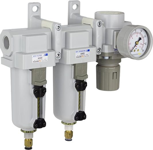 PneumaticPlus SAU450-N04DG-MEP Three Stage Air Drying System 0.1 Micron by PneumaticPlus