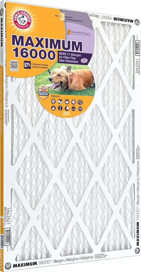 Arm & Hammer Max Allergen & Odor Reduction 14x24x1 Air and Furnace Filter - Image 2