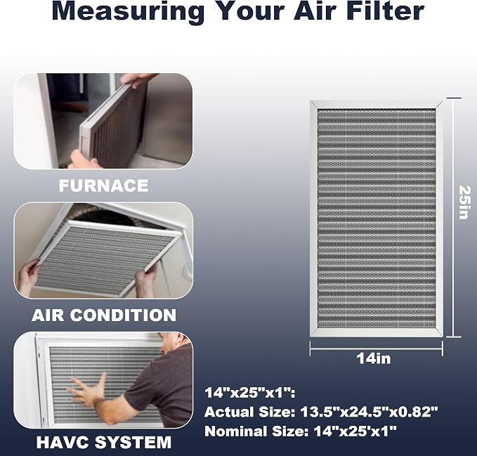 14x25x1 Reusable Air Filter, Electrostatic, Washable Lasts a Lifetime, Breathe - Image 6