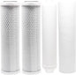 CFS – 4 Pack Replacement Water Filter Kit Includes Carbon Block, Polypropylene by CompleteFiltrationServices