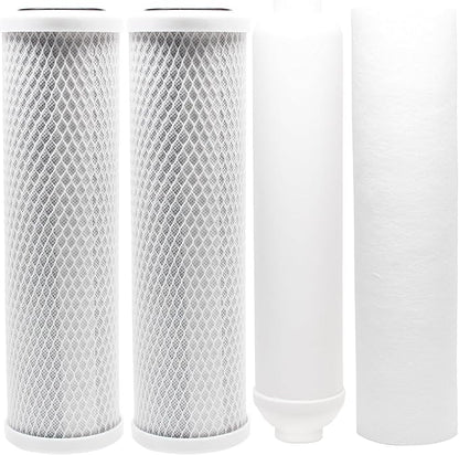 CFS – 4 Pack Replacement Water Filter Kit Includes Carbon Block, Polypropylene by CompleteFiltrationServices
