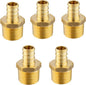 EFIELD Pex 1/2 Inch x 1/2 Inch Male NPT Adapter Brass Crimp Fittings by EFIELDPEXTUBING