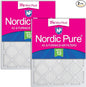 Nordic Pure 25x25x1 Tru Mini Pleat MERV 13 AC Furnace Air Filters – 2.5X More by NordicPure