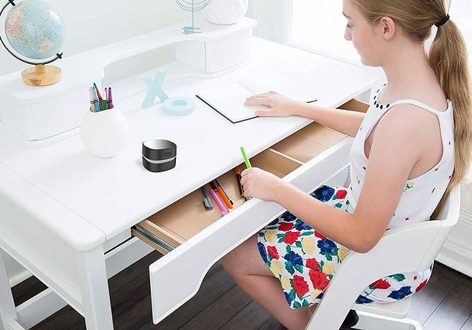 ODISTAR Desktop Vacuum Cleaner,Mini Table dust Sweeper Energy Saving,High Endurance up to 400 mins,Cordless&360º Rotatable for Cleaning Hairs,Crumbs,Computer Keyboard of Gifts for Kids (Black)