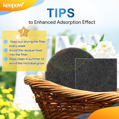 KEEPOW 12 Pack Compost Bin Filter - Image 6