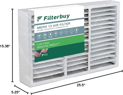Filterbuy 16x25x5 Air Filter MERV 13 Optimal Smoke & Allergy Defense, Pleated - Image 10