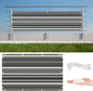 Balcony Privacy Screen 3.9' x 65.6' UV-Resistant Visibility Reduction Outdoor by AYLFBFU