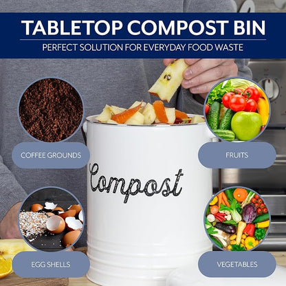 AuldHome Design Kitchen Compost Bin - Image 4
