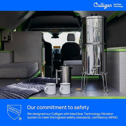 Culligan MaxClear 2.25 Gallon Gravity Water Filter System, Brushed - Image 9