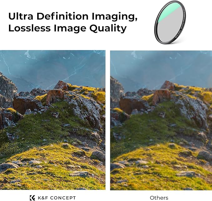 K&F CONCEPT 77mm Ultra-Low Reflectivity Circular Polarizers Filter 28 - Image 6