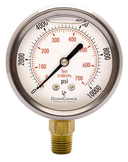 2-1/2" Oil Filled Pressure Gauge by DirectMaterial