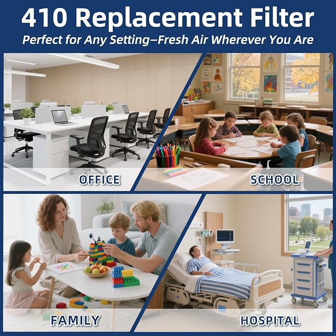 3 Pack, 410 Replacement Air Filter, MERV 11, Actual Size: 16"x28"x4", Nominal - Image 7