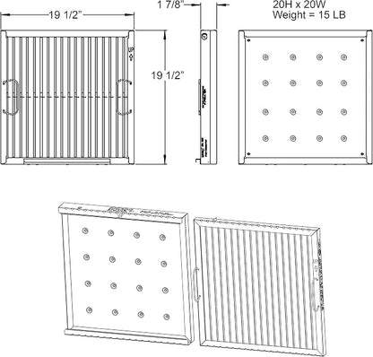Captrate COMBO Stainless Steel Baffle Restaurant Hood Filter - Image 3