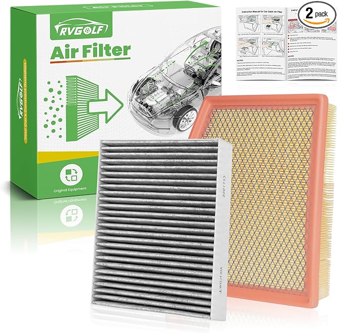 Engine+Cabin Air Filters Fit for 2021-2026 Chrysler Grand Caravan V6, 2017-2026 by RVgolf