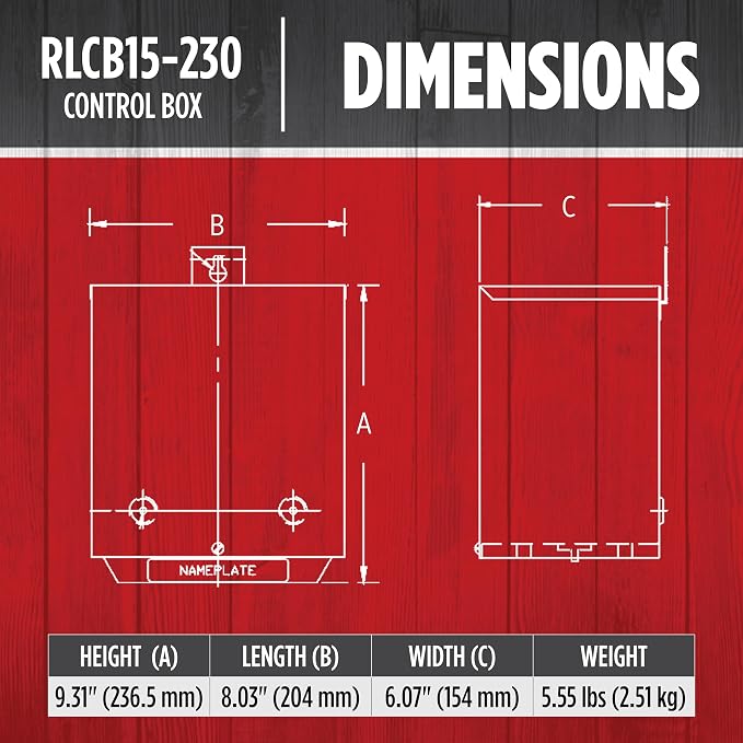 Red Lion RLCB15-230 1.5-HP 230-Volt VMC Control Box - Image 2
