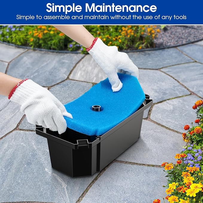 Antfraer Pond Filter Box, Outdoor Water Garden Filter Case - Image 8