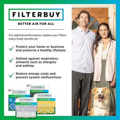 Filterbuy 20x25x1 Air Filter MERV 8 Essential Dust & Allergy Defense, - Image 7