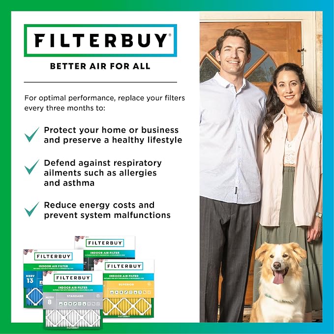Filterbuy 12x16x1 Air Filter MERV 11 Superior Pet & Allergy Defense, - Image 7