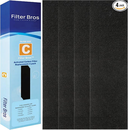 Filter Bros Carbon Filter C 4Pack Replacement Fits GermGuardian FLT28CB4 by FilterBrosHand-CraftedLiving