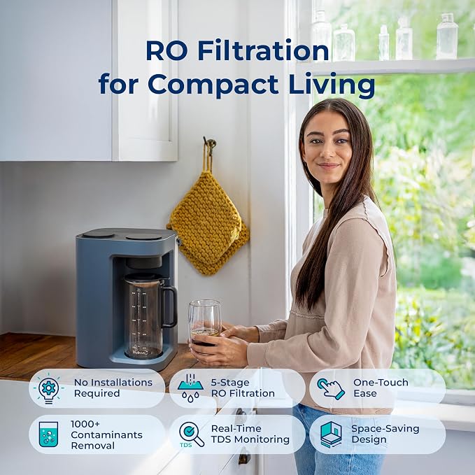 Bluevua RO100ROPOT-LITE Countertop Reverse Osmosis Water Filter System - Image 2