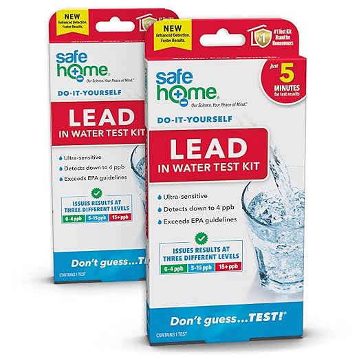 Safe Home® DIY Lead in Drinking Water Test Kit – Advanced Detection to 4 PPB – by SafeHomeWaterQualityTestKits