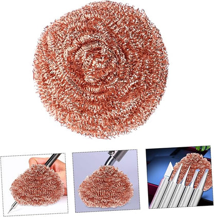 10pcs Copper Cleaning Balls for Soldering Iron Tips Nozzle Cleaner Soldering - Image 8