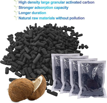 4 Pack Odor Absorbing Carbon Filter Refills - Image 3