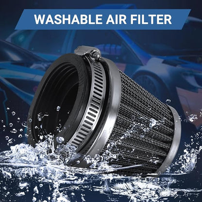 52mm Cold Air Intake Filter for Motorcycle Turbo Vent Breather Air Intake - Image 4