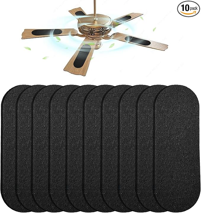 Ceiling Fan Filters for Blades 10 Pcs Activated Carbon Air Filter Easy-Stick by welcome