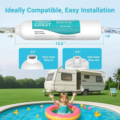 AQUA CREST X-Large RV Water Filter, Garden Hose End Pre Filter - Image 5