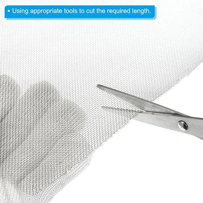 PATIKIL 40" L x 10" W Woven Wire Mesh, 20 Mesh 316L Stainless Steel Air Vent - Image 4