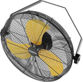 2600 CFM 14 inch Outdoor High Velocity Wall Mounted Fan, 3-Speed Metal Fans with IP44 Enclosure Motor, Industrial Grade Weatherproof Wall Fan for Patio, Greenhouse, Garage, and Gazebo