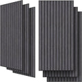 UMIACOUSTICS 6 Packs Acoustic Panel,47.2 x 23.6 Inches Decorative Sound Proof Panel for Office,Home Theater,Studio,Dark Oak