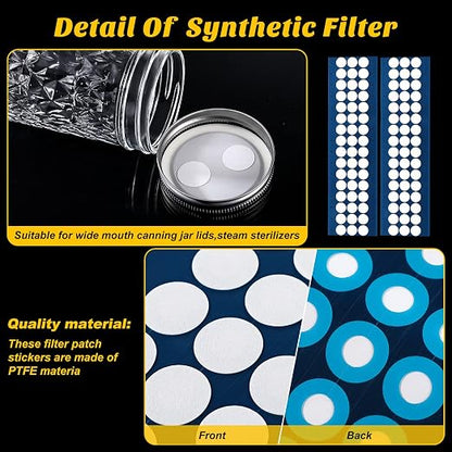 Zonon 384 Pieces Synthetic Filter Paper Stickers 20 mm 0.25 µm Filter Disc - Image 4