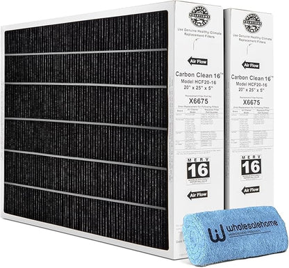 Lennox X6675 20x25x5 Air Filter, Lennox Healthy Climate Carbon Clean Merv 16 by Unknown
