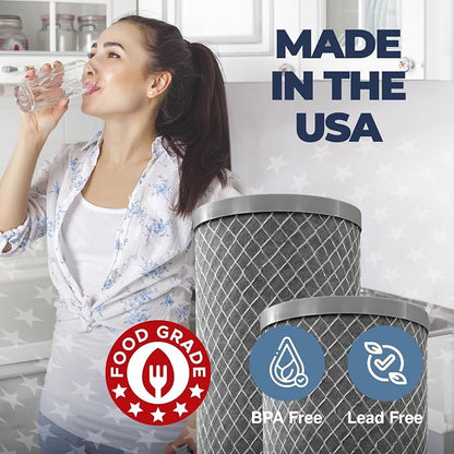 American Made, 5 Micron 2.5" x 10" Whole House CTO Carbon Sediment Water Filter - Image 6
