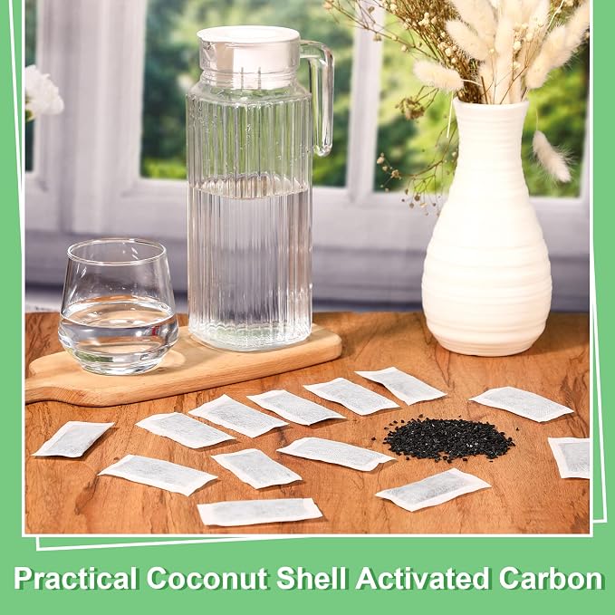 48 Packs Replacement Activated Charcoal Distiller Filters Coconut Shell - Image 4