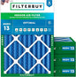 Filterbuy 18x20x4 Air Filter MERV 13 Optimal Smoke & Allergy Defense, by Filterbuy